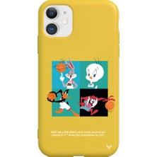 Deercase Apple iPhone 11 Sarı Renkli Silikon Space Team Telefon Kılıfı