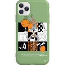 Deercase Apple iPhone 11 Pro Yeşil Renkli Silikon Space Squad Telefon Kılıfı