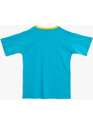 Koton Erkek Çocuk Baskılı Tişört Pamuklu