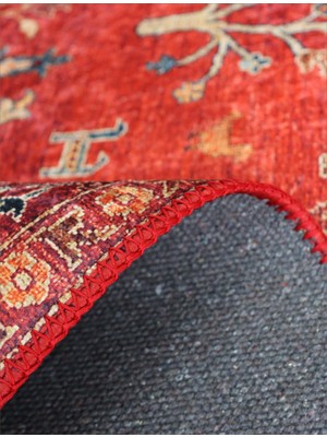 Arte Halı Dekoratif Örgü Saçaklı Salon Halısı Makinada Yıkanabilir Kaymaz Taban Kilim Koridor Yolluk