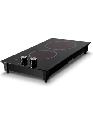 Luxell V3-02P Set Üstü Vitroseramik 2'li Elektrikli Ocak