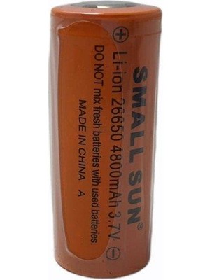 Small Sun 26650 3.7V 4800MAH Lithium Li-Ion Pil 26X65MM