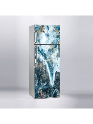 Sticker Art Buzdolabı Sticker Kaplama Dolap Kaplama Etiketi Soyut Mermer