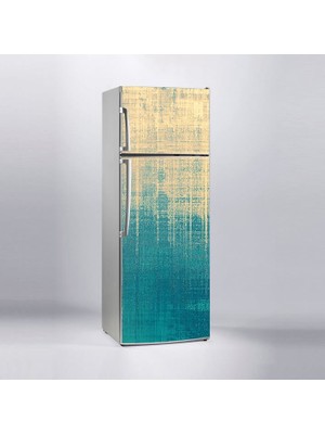 Sticker Art Buzdolabı Sticker Kaplama Dolap Kaplama Etiketi Turkuaz Tarama