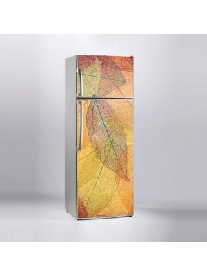 Sticker Art Buzdolabı Sticker Kaplama Dolap Kaplama Etiketi Sonbahar Yaprak