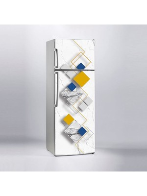 Sticker Art Buzdolabı Sticker Kaplama Dolap Kaplama Etiketi Renkli Desen Mermer