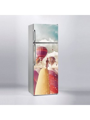 Sticker Art Buzdolabı Sticker Kaplama Dolap Kaplama Etiketi Balonlar