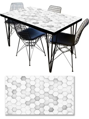 Sticker Art Masa Kaplama Folyosu Mobilya Masa Kaplama Folyoları 3 Boyut Bal Peteği