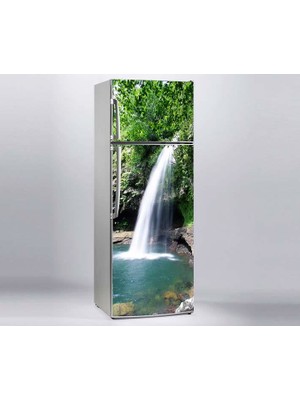 Sticker Art Buzdolabı Sticker Kaplama Dolap Kaplama Etiketi Akan Şelale