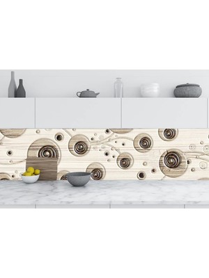 Sticker Art Mutfak Tezgah Arası Folyo Fayans Kaplama Folyosu Şekiller