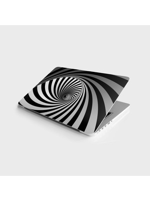 Sticker Art Laptop Sticker Notebook Pc Kaplama Etiketi Dönence Siyah