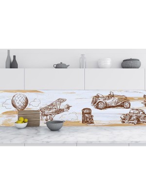 Sticker Art Mutfak Tezgah Arası Folyo Fayans Kaplama Folyosu 1942