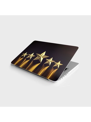 Sticker Art Laptop Sticker Notebook Pc Kaplama Etiketi 5 Yıldız