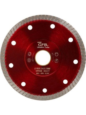 Gfb Turbo Seramik Fayans Kesici (Ince Kesim) 125MM