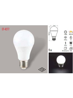 CT-4277 9W LED AMPUL (BEYAZ) CATA