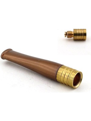Joydizayn Extra Slim Ince Kahverengi Metal Filtreli Ağızlık