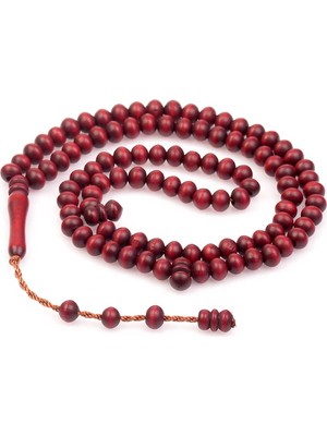 Joydizayn Şimşir Ağacı Dua Tesbihi 99LUK Namaz Tesbihi Bordo