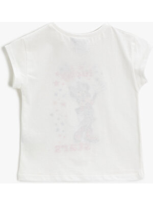 Koton Kız Bebek Mickey Mouse Tişört Lisanslı Pamuklu