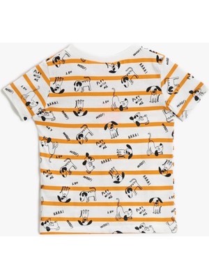 Koton Erkek Bebek Baskılı T-Shirt Pamuklu