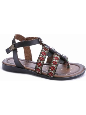 503 T 6303 31-35 Kız Çocuk Sandalet Siyah