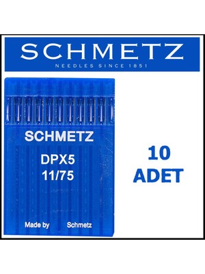 Schmetz Dpx5 Ses Serv7 Düz Makina Iiğne 11/75 Numara