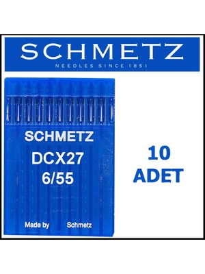 Schmetz DCX27 Ses Overlok Makinesi Iğnesi 6\55 Numara