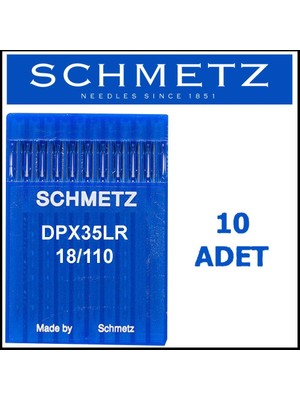 Schmetz DPX35LR Deri Makinesı Baltalı Iğne 110/18 Numara