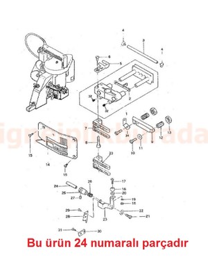 Fdm 246032 Çuval Ağzı Dikiş Makinesi Pim Bıçak Kütüğü