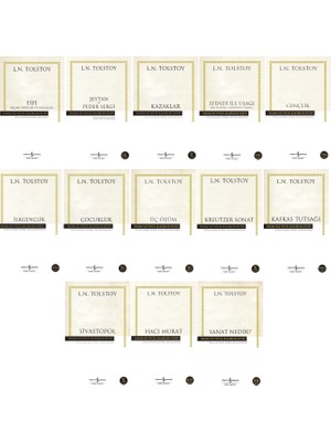 Efendi İle Uşağı  - Kafkas Tutsağ - Çocukluk  - Sivastopol - Lev Nikolayeviç Tolstoy - 13 Kitap Set