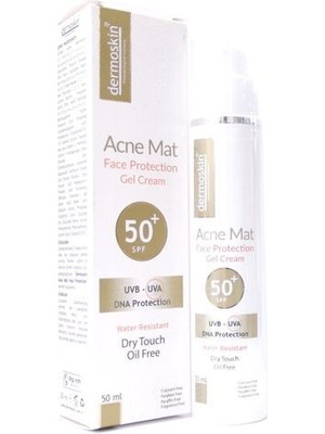 Dermoskin Acne Mat Face Protection Gel Cream SPF50+ 50ML