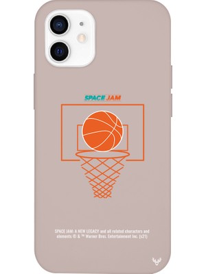 Deercase Apple iPhone 12 Pembe Renkli Silikon Space Jam Cartoon Telefon Kılıfı