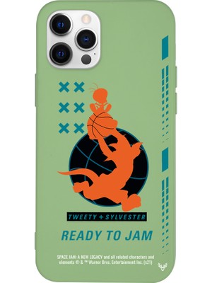 Deercase Apple iPhone 12 Pro Max Yeşil Renkli Silikon Ready To Jam Telefon Kılıfı