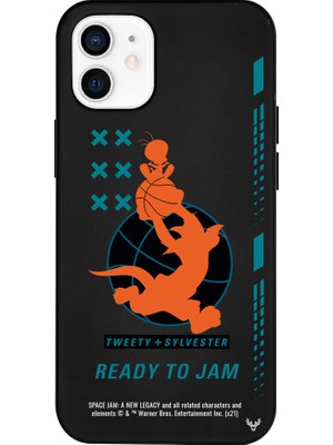 Deercase Apple iPhone 12 Siyah Renkli Silikon Ready To Jam Telefon Kılıfı