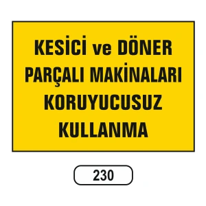 Uyarı Ikaz Levhası 25 x 35 cm
