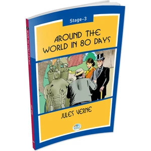 Mavi Çatı Yayınları Around The World In 80 Days - Jules Verne (Stage-3) Maviçatı Yayınları
