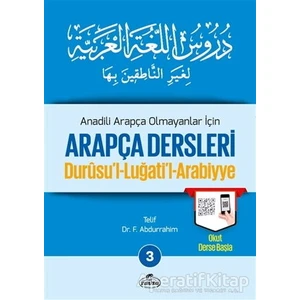 Ravza Yayınları Anadili Arapça Olmayanlar Için Arapça Dersleri - Durusul-Luğatil-Arabiyye 3