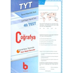 Basamak Yayınları Tyt Coğrafya Çek Kopar Yaprak Test Basamak Yayınları