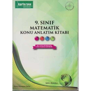 Kartezyen Yayınları Kartezyen 9.sınıf Matematik Konu Anlatım Kitabı Set