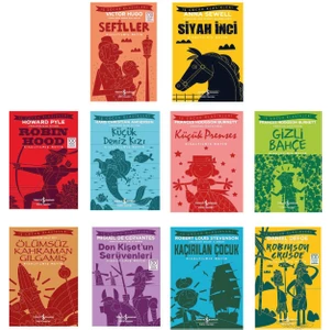 Siyah İnci- Küçük Prens- Don Kişotun Serüvenleri- Ölümsüz Kahraman Gılgamış- Gizli Bahçe- Robin Hood - 10 Kitap
