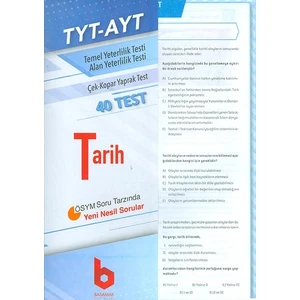 Basamak Yayınları Tyt Ayt Tarih Çek Kopar Yaprak Test Basamak Yayınları
