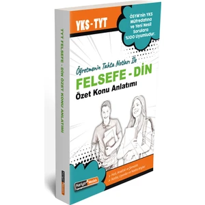 Meslek 2021 Yks Tyt Felsefe-Din Kültürü Öğretmenin Tahta Notları ile Özet Konu Anlatımı