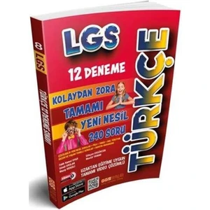 2021 8. Sınıf Lgs Türkçe Kolaydan Zora 12 Deneme Ggs Yayınları