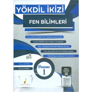 Pelikan Tıp Teknik Yayıncılık Yökdil Ikizi Fen Bilimleri 2 Özgün Deneme Sınavı Dijital Çözümlü Pelikan Yayınları