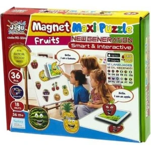 Jagu 36 Parça 2 Puzzle Magnet Meyveler - Akar Oyuncak