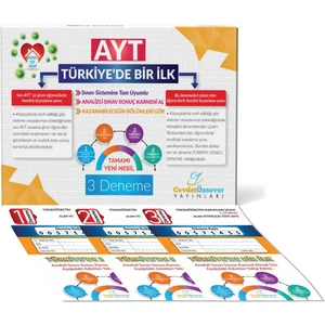 Cevdet Özsever Yayınları Ayt Analizli 3 Deneme Cevdet Özsever