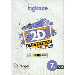 Pergel Yayınları 7.sınıf Ingilizce 2d Ders Defteri Ev Çalışmaları Pergel Yayınları