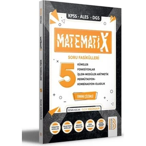 Benim Hocam Yayınları Benim Hocam Kpss Ales Dgs Matematix Soru Fasikülleri 5