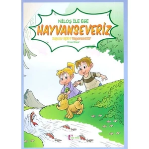 Mor Elma Yayıncılık Niloş Ile Ege Hayvan Severiz Renkli Hikaye (Büyük Boy) - Mor Elma Yayıncılık