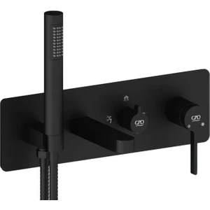 Gpd Kombine Ankastre Banyo Bataryası 3 Yönlü Siyah MKA165-S