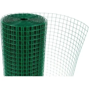 Güzelce Yapı Çit - Kafes - Kümes Teli Yükseklik 100 cm 12X12 mm Pvc Kaplı Yeşil 25 M